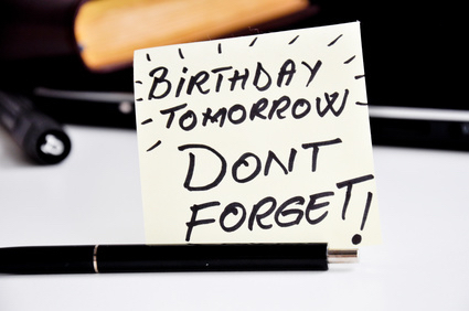 do not forget my birthday reminder