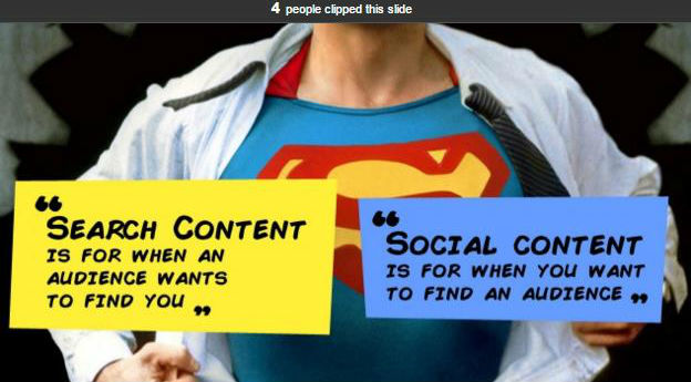 search content vs. social content