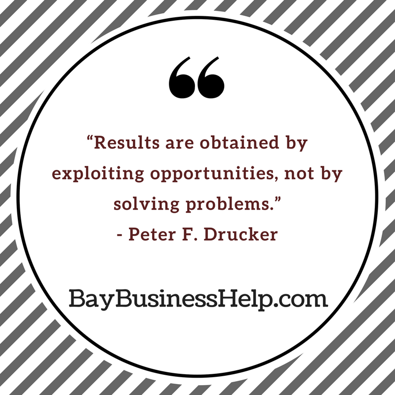 peter drucker quote on results, peter drucker quote on opportunities 