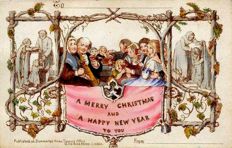 history of the first christmas card
