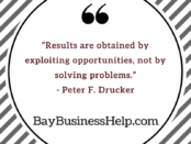 peter drucker quote on results, peter drucker quote on opportunities