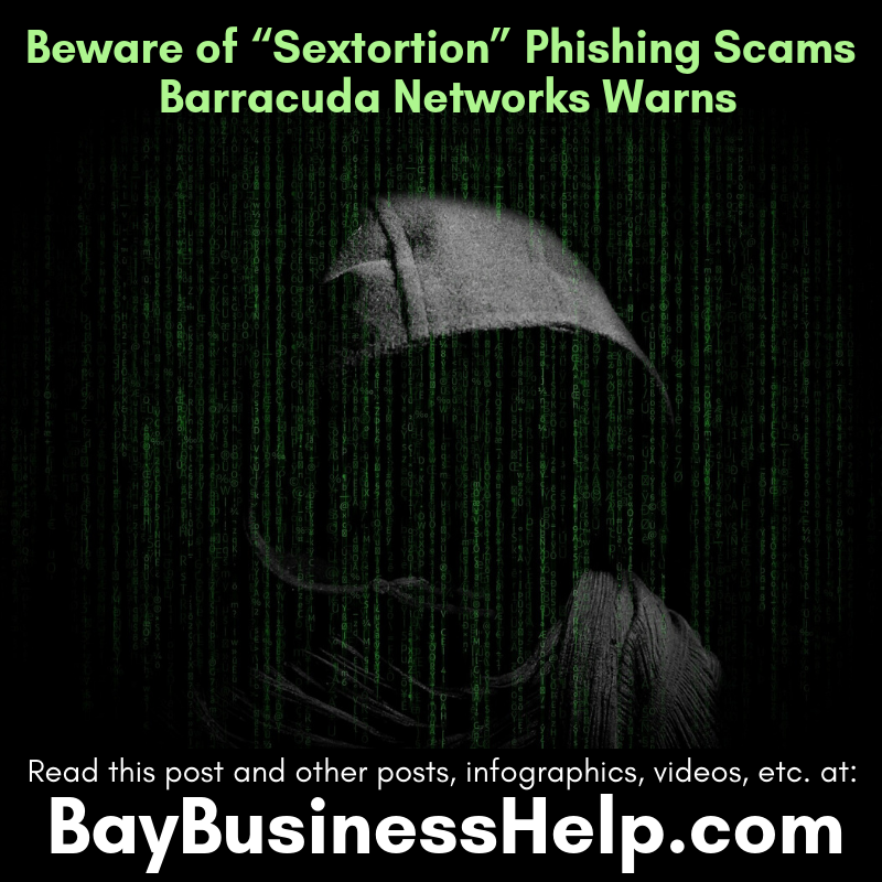 Sextortion phishing scam warning