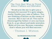 thomas j. watson quote about failure